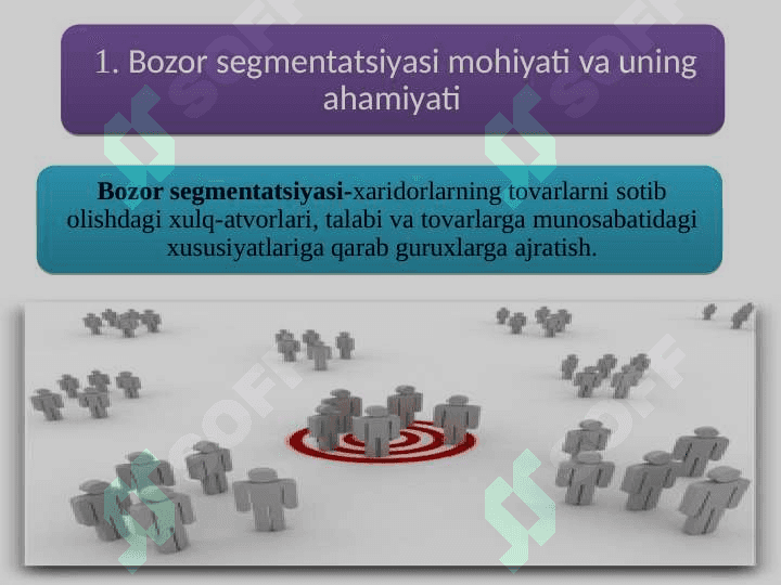 Bozor segmentatsiyasi va tovarni bozorda pozitsiyalashtirish 3