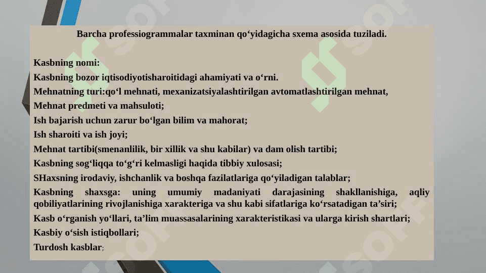 Bo`lajak o`qituvchining pofessiogrammasi 2