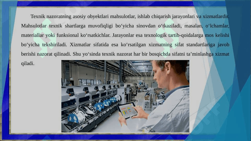 Texnik nazorat obyekti va subyektlari 4