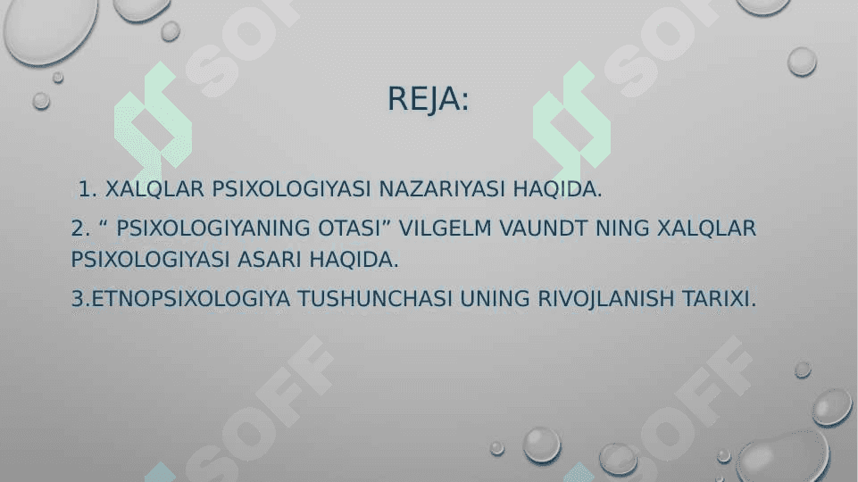 Xalqlar psixologiyasi va etnik psixologiya rivojlanishi 2