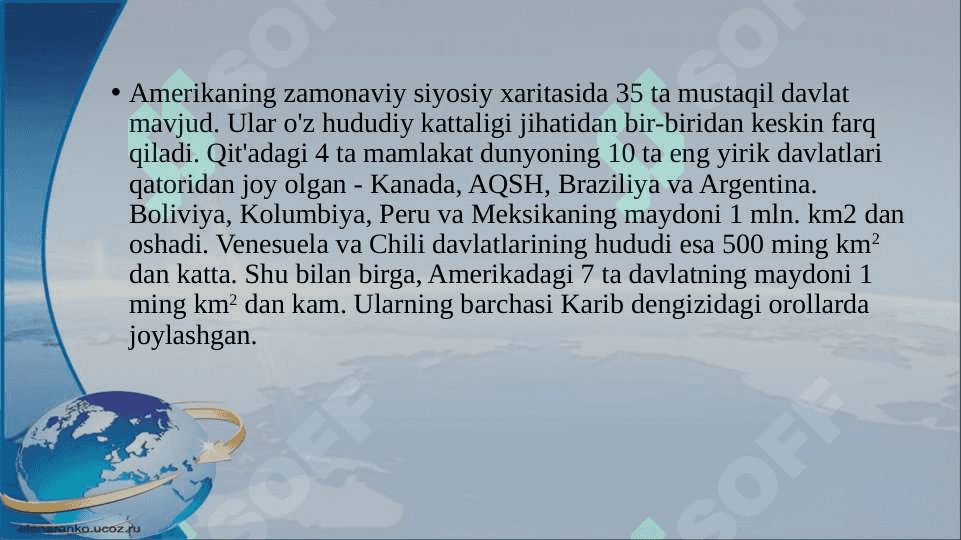 Amerikaning  siyosiy  xaritasi 5