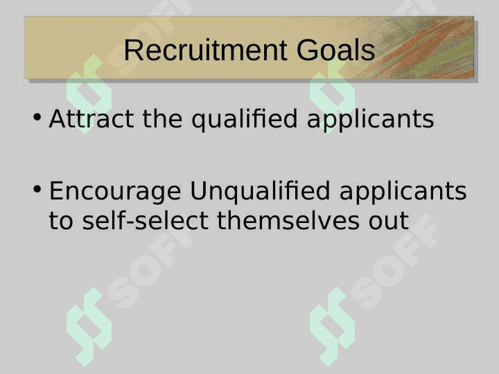 Recruitment and Selection 4