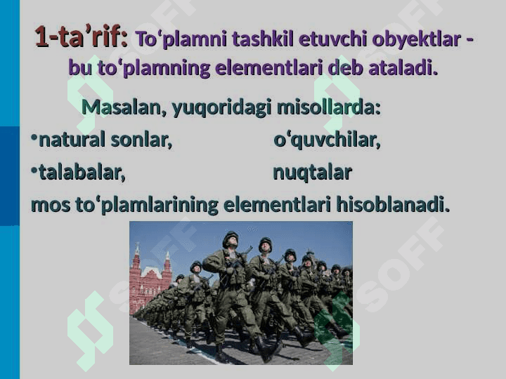 To’plamlar va ular ustida amallar 5