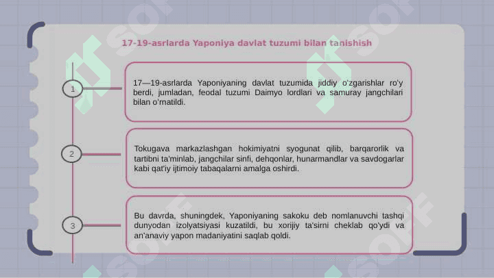XVII-XIX-asrlarda Yaponiya davlat tuzumi 2