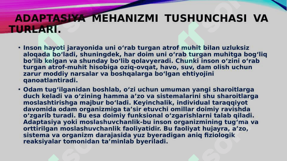Hayot faoliyati xavfsizligining tibbiy biologik asoslari . Aqliy mehnat gigeniyasi 5