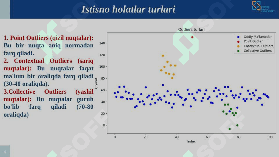 Python yordamida ma'lumotlardagi istesno holatlarni (anomaliya) larni aniqlash va tahlil qilish 4