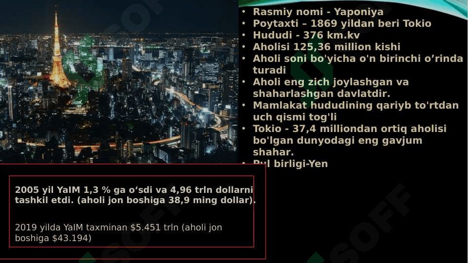Rivojlangan mamlakatlarda YAIMning dinamikasi 2