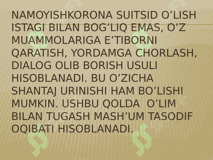Suitsidal axloq 8
