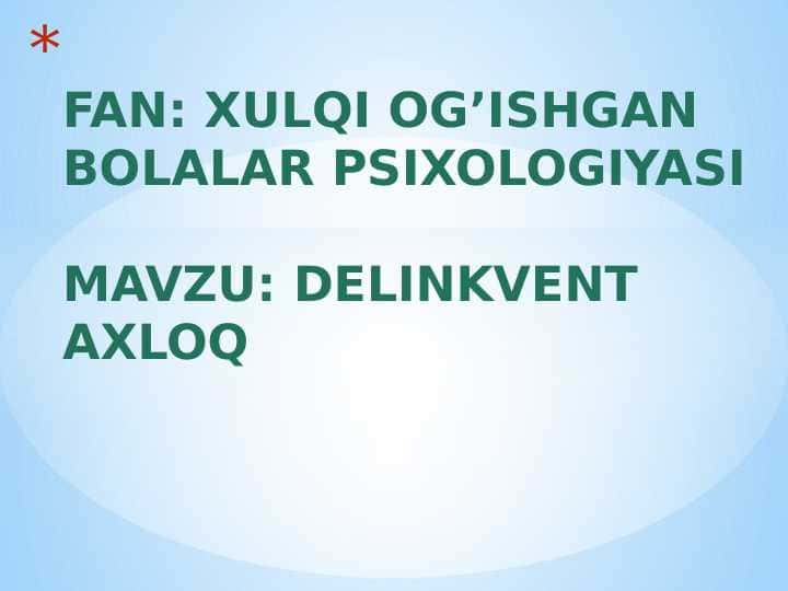DELINKVENT AXLOQ 1