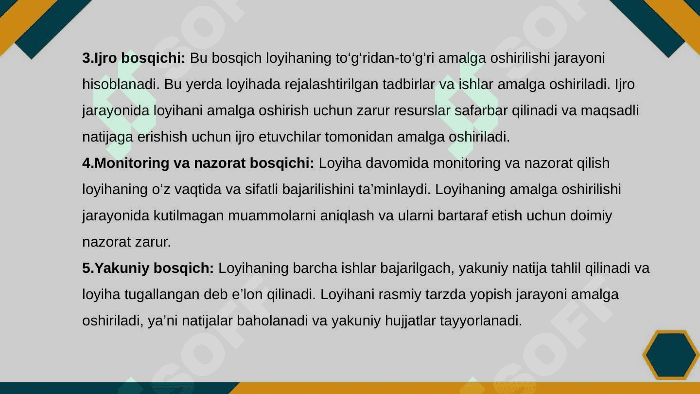 Loyihani baholash 7