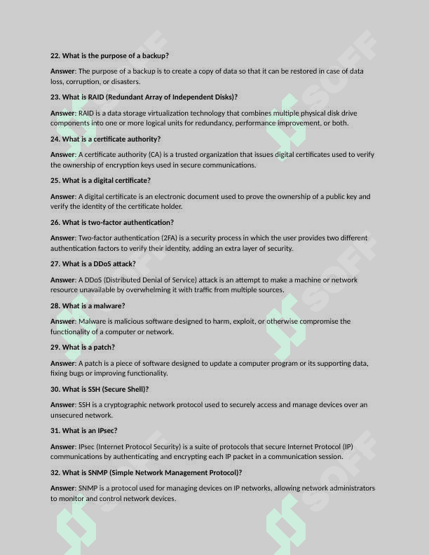 IT 100 qestions for interview 3