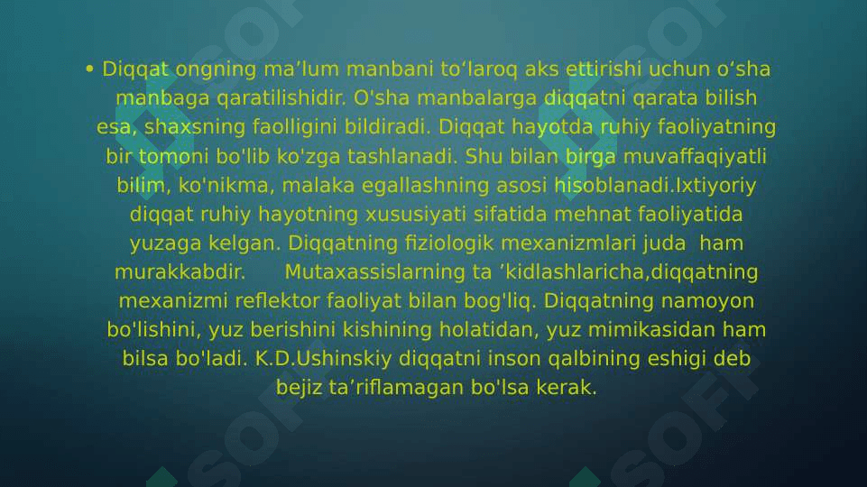 Aqli zaif bolalar diqqatining о‘ziga xos xususiyatlari 3