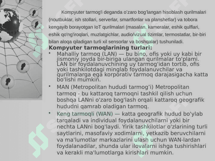 Tarmoq xavfsizligi. Tarmoqni segmentlash, NAT. 3