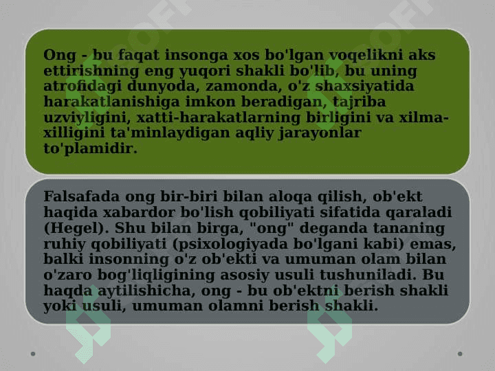 Ong va uning rivojlanishi 7