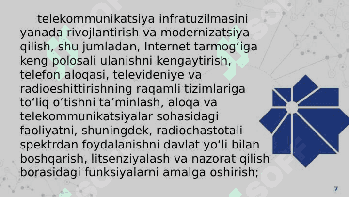 Axborot xavfsizligi sohasiga oid xalqaro va milliy me’yoriy-huquqiy baza 7
