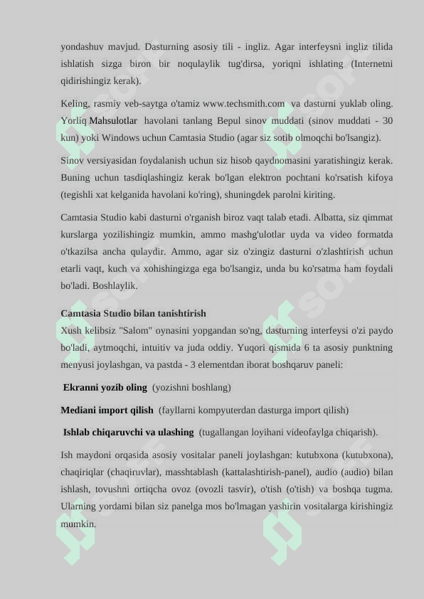 Sodda video muharrir dasturlari bilan ishlash . Video fayllarni qayta ishlashda video muharrirlardan foydalanish 6