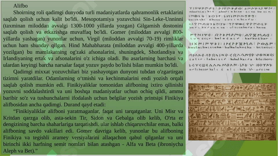 Qadimgi Sharq va G‘arbda savodxonlik va axborot almashinuvi 5