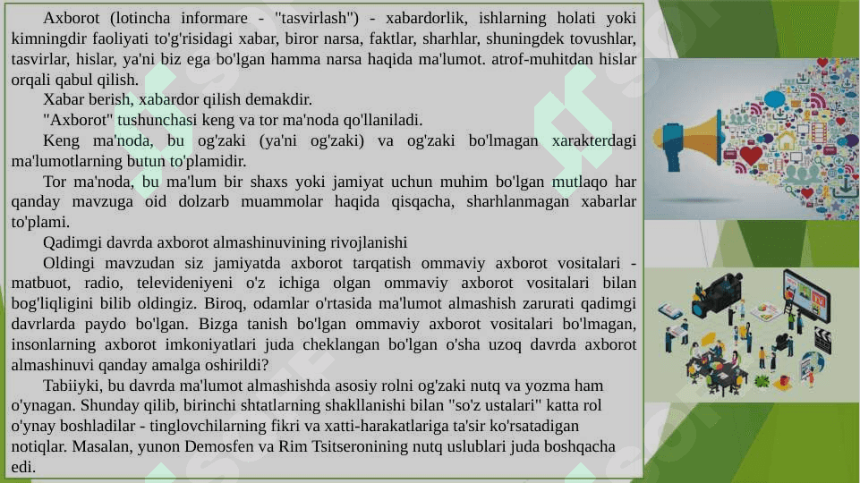 Qadimgi Sharq va G‘arbda savodxonlik va axborot almashinuvi 6