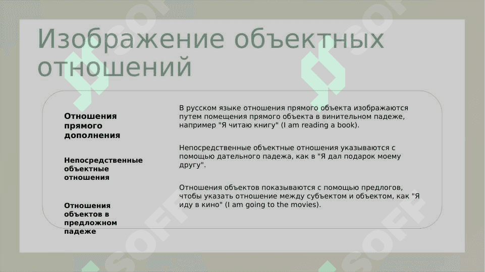 Выражение объектных отнош 8