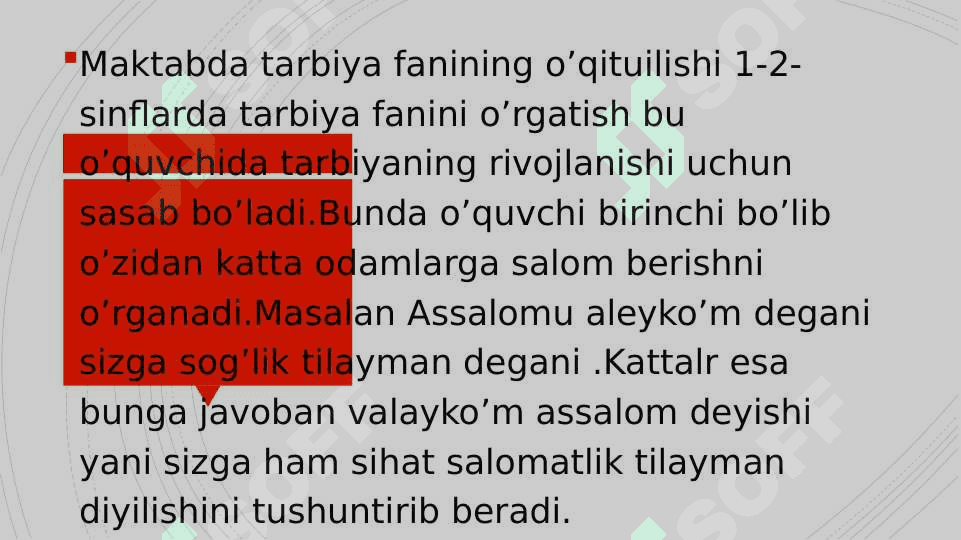 1 sinf tarbiya darsligini o'rganish 2