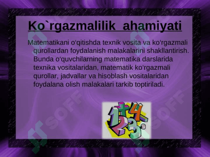 Boshlang'ich sinflarda darsning tashkil qilish kirgazmalilikhamda didaktik materialardan foydalanish 2