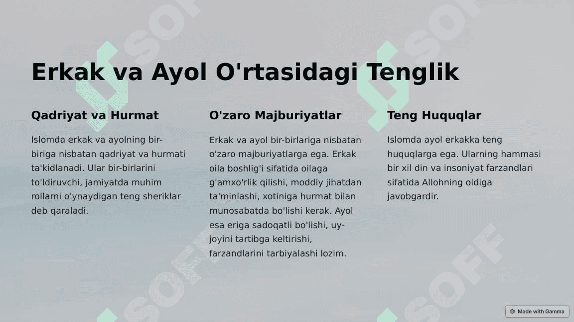 Diniy Ta'limotlarda Oila Masalalari 3