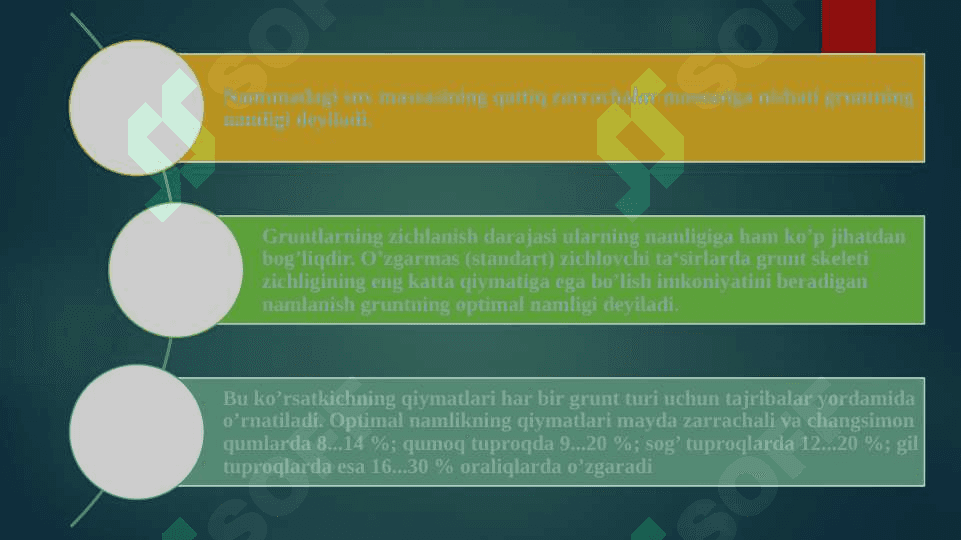 Suvlarni gruntlarning fizik-mexanik xossalariga ta’siri 4