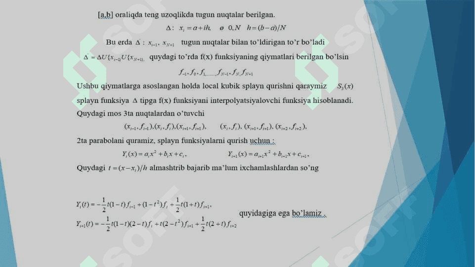 Splayn funksiyalar 8