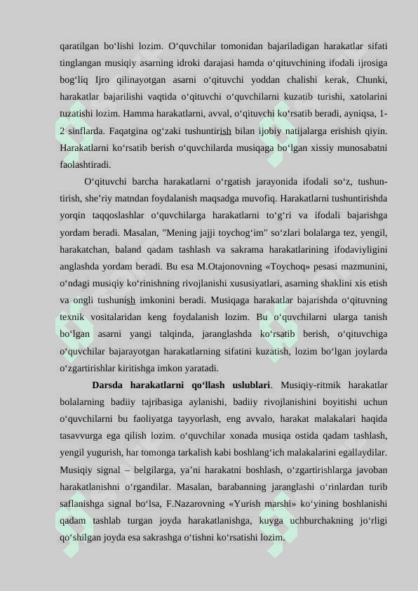 Musiqiy ritmik faoliyat. 6
