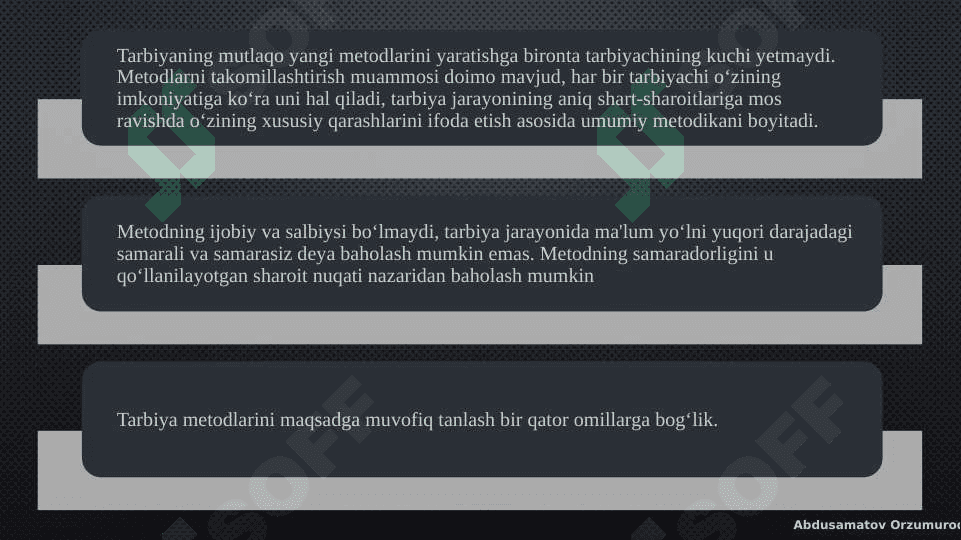 Xalq pedagogikasida tarbiya metodlari va vositalari 3