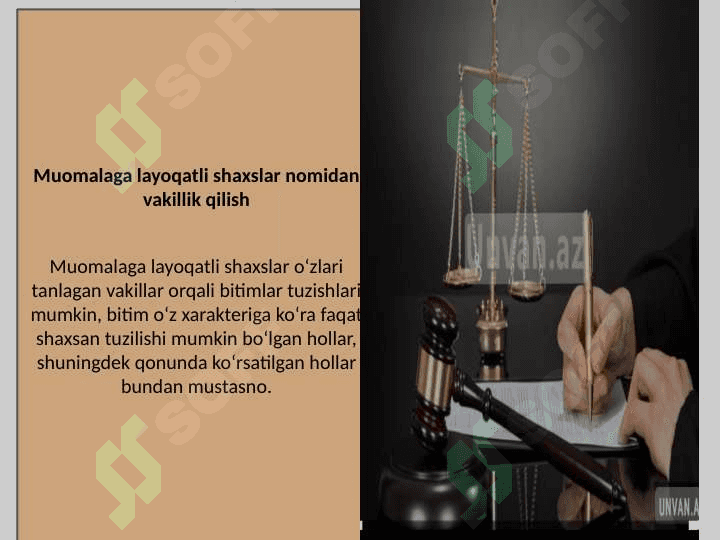 Vakillik va ishonchnoma 4