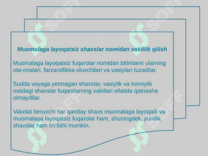 Vakillik va ishonchnoma 5