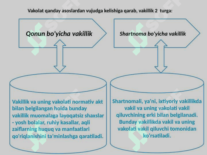 Vakillik va ishonchnoma 7