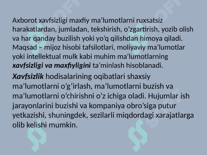 Axborot xavfsizligini taminlashning Apparativ-dasturiy vositalari Kriptografik usullari. 3