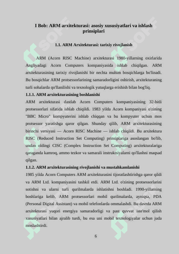 ARM arxitekturasi 6