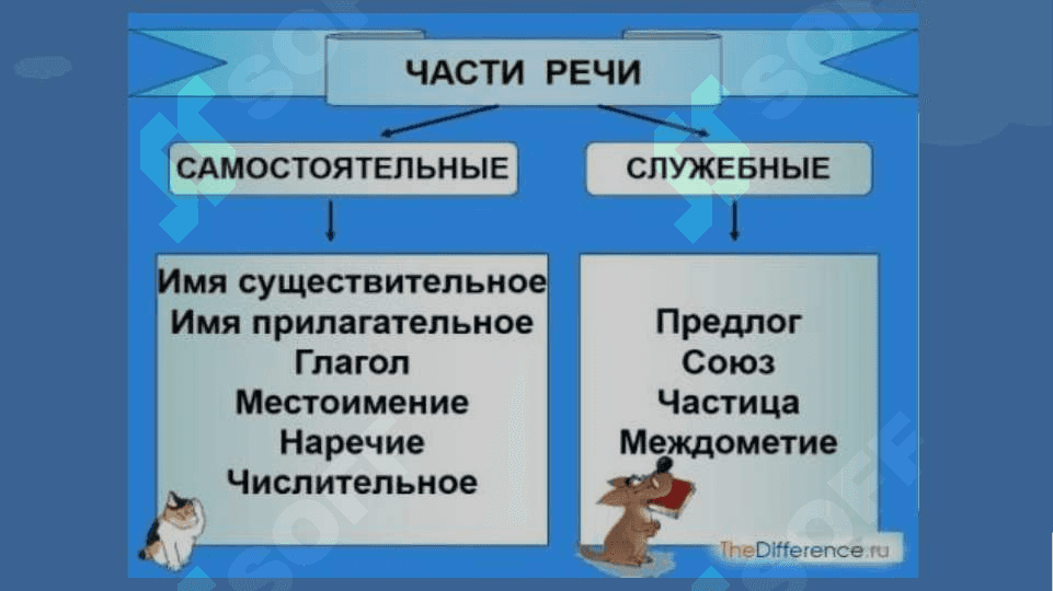 Выражение служебных частей речи. 4