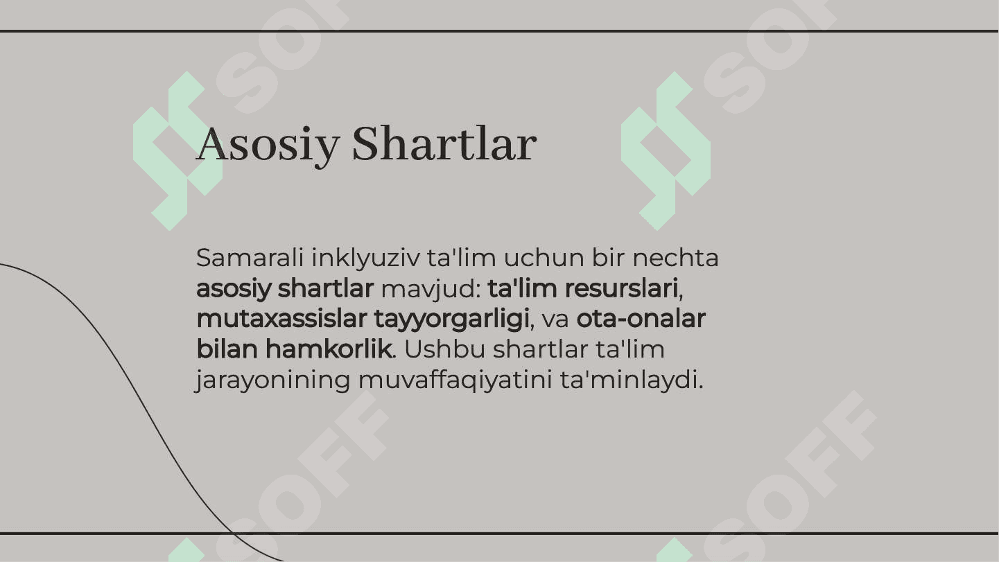 Imkoniyati cheklangan bolalarni samarali inklyuziv ta'lim olishning asosiy shartlari 4