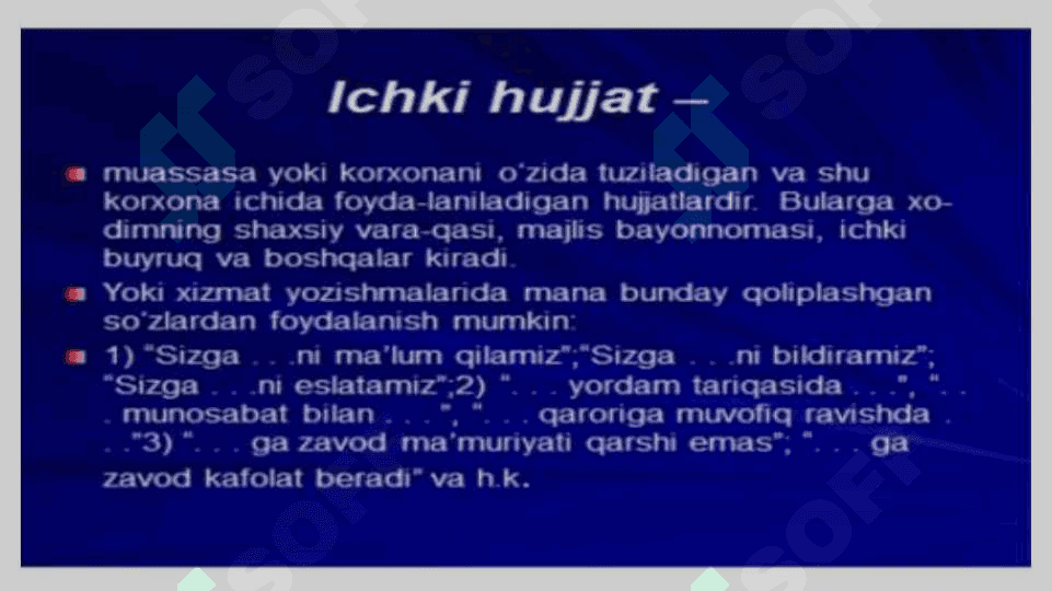 Hujjatlarning tili va uslubi 5