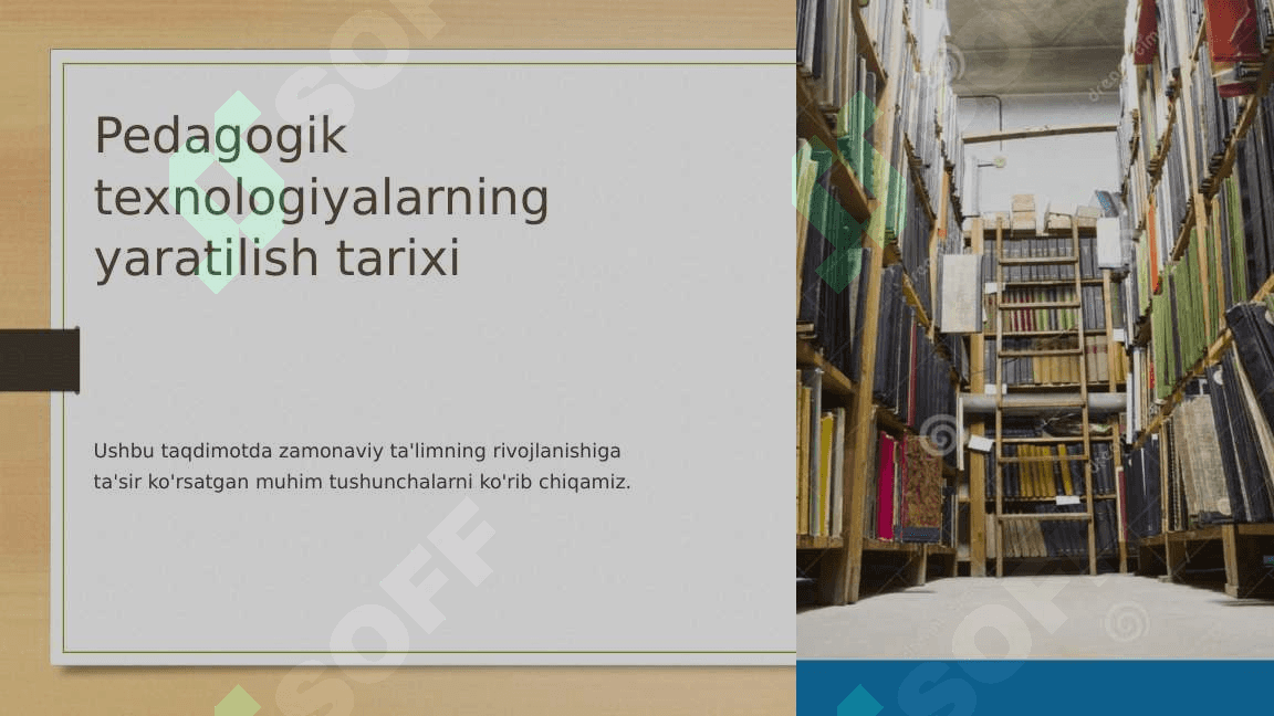 Pedagogik texnologiyalarning yaratilish tarixi 2