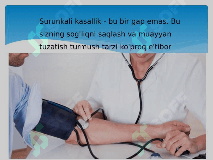 Surunkali kasalliklar animiyasi etyalogyasi pataginez kilinika. Dioginostika davolash pirinsipi 4
