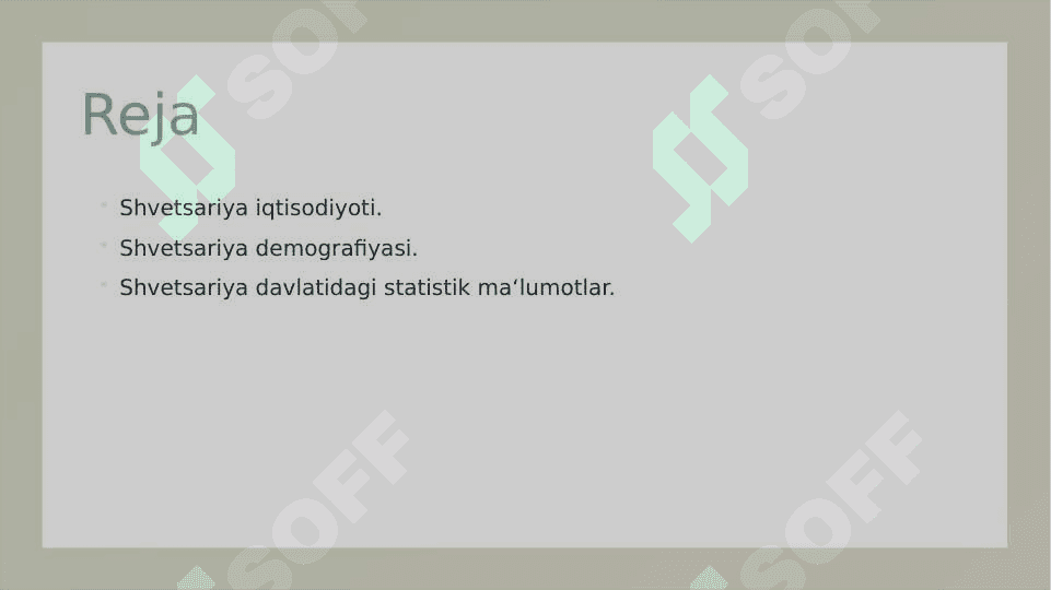 Shvetsariya demografiyasi va iqtisodiyoti 2