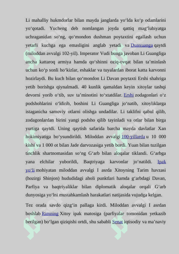 Dovon podsholigi haqida Xitoy manbalari 8