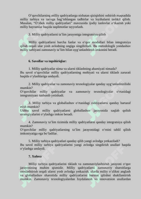 Milliy tarbiya qadriyatlarini tiklash va zamonaviylashtirish 3