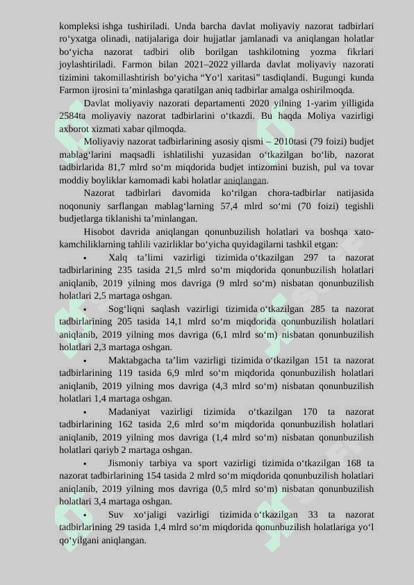 MOLIYAVIY NAZORATNING MOHIYATI, ZARURLIGI TASHKILIY SHAKLLARI 4