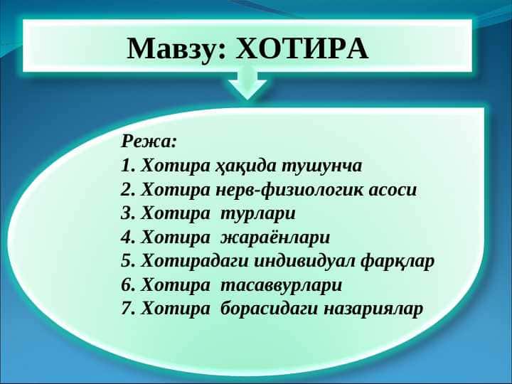 Xotira 1