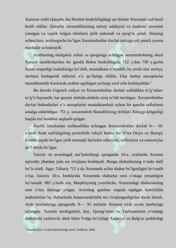 XORAZMSHOHLAR DAVLARI VA MUGʻULLAR OʻRTASIDAGI MUNOSABATLAR. 6