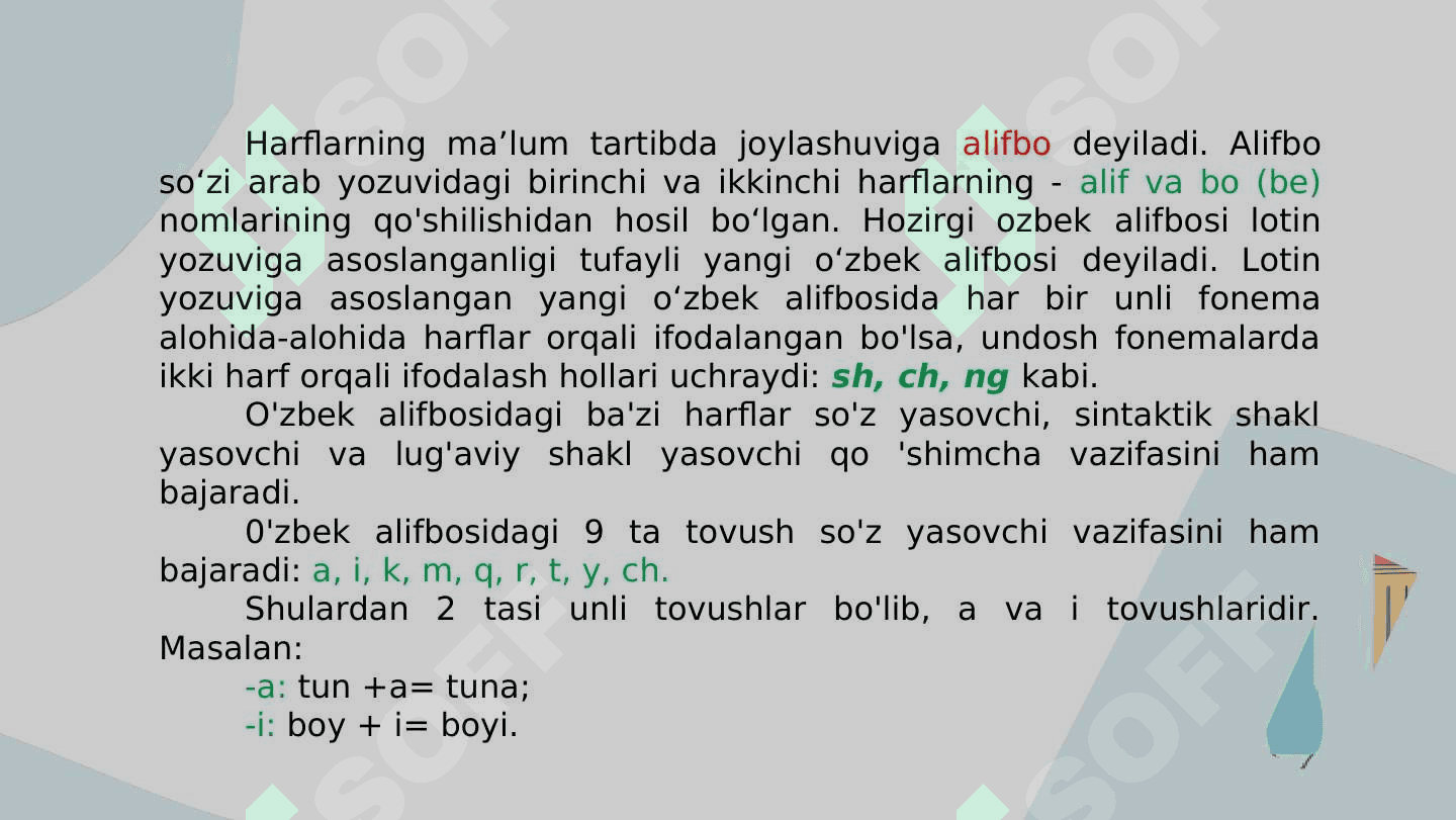 ORFOGRAFIYA VA ORFOEPIYA 8