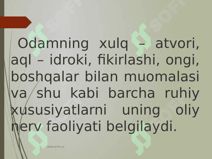 Irsiyat va irsiy kasalliklar. Nerv tizimining ahamiyati va gigiyenasi 2