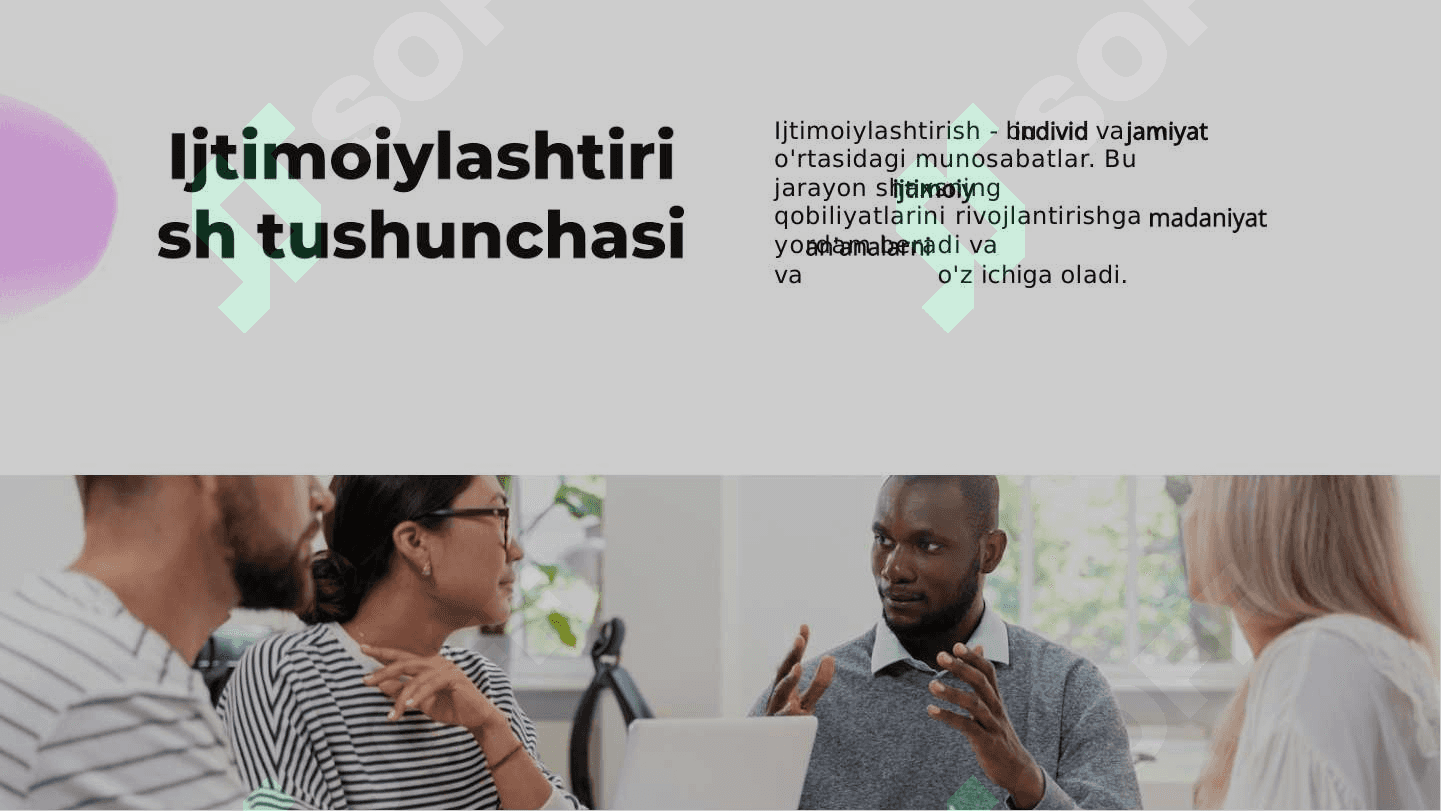 Ijtimoiylashtirishning omillari va mexanizmlari. 5