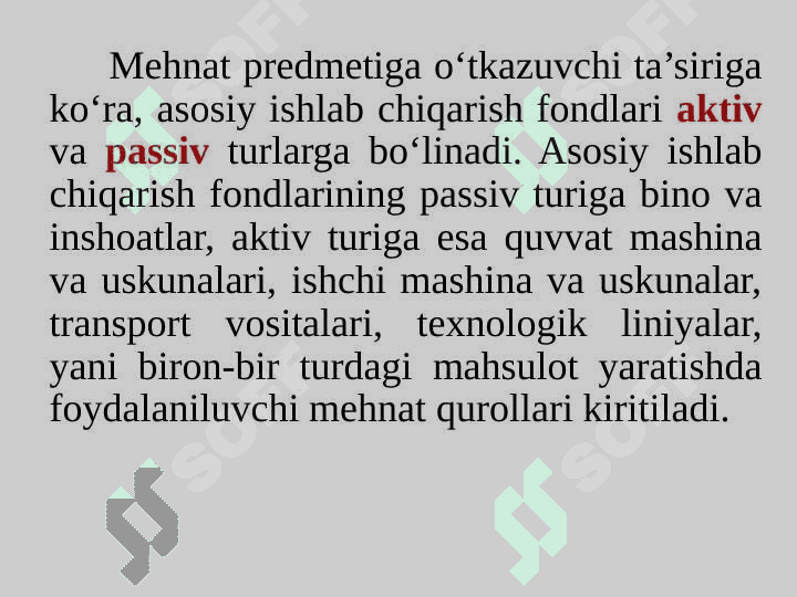 KORXONANING  ASOSIY  FONDLARI VA         ISHLAB  CHIQARISH  QUVVATI pptx 6